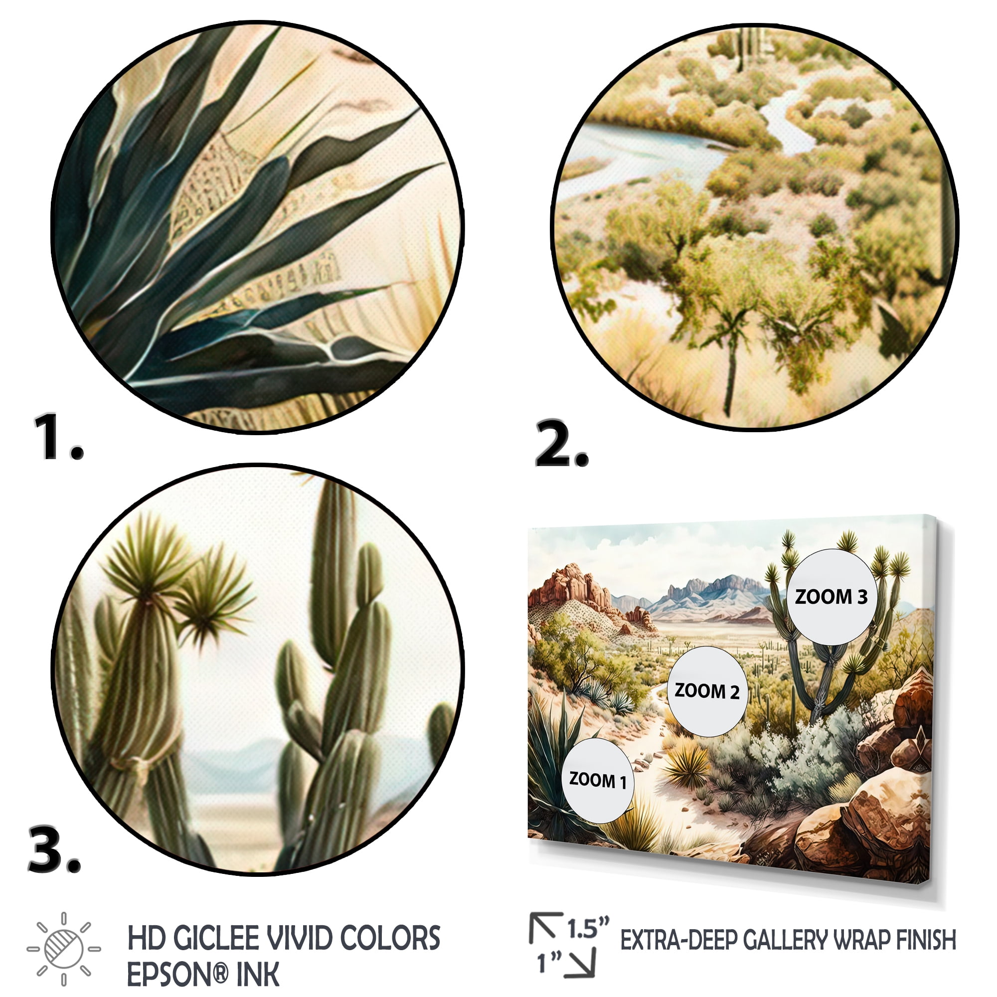 Designart Arizona Desert II Canvas Wall Art