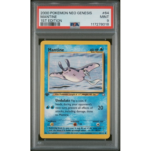 2000 Pokemon #64/111 Mantine PSA 9