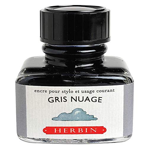 J. Herbin Fountain Pen Ink - 30 ml Bottled - Gris Nuage