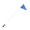 thumbnail image 2 of CIMAXIC 1 Set Bike Safety Flag Adjustable Pole Children's Tail Triangular Adjustable Flag,78.74"X10.83"X0.39", 2 of 4