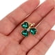 thumbnail image 4 of Broche de trébol verde de cristal, broche de seguridad de trébol, broche de hoja verde elegante, botones decorativos para chal, Clips de Metal para bufanda, 4 of 7