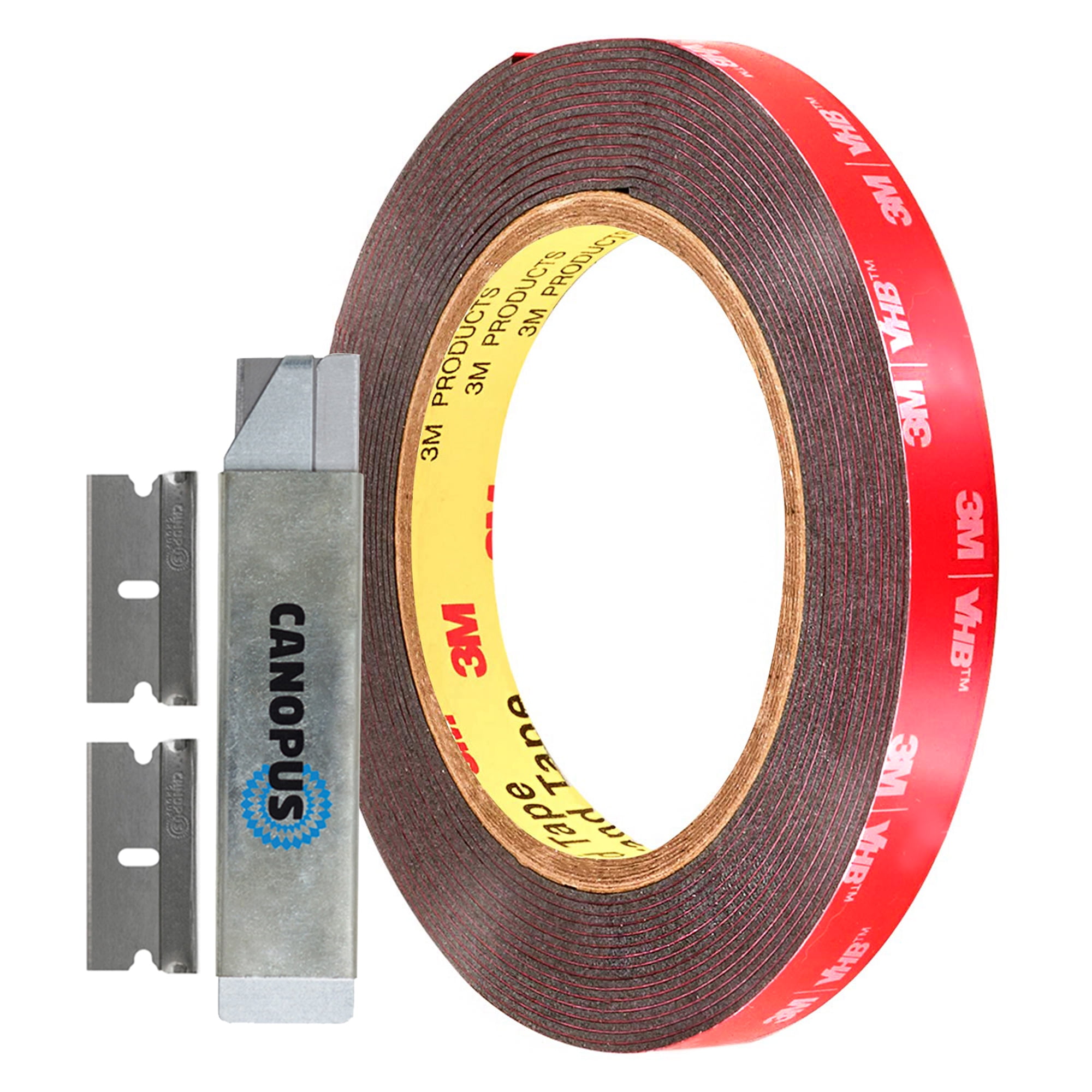 Canopus Double Sided Tape, 5952 Heavy Duty Mounting Tape, Strong Bond & Weatherproof Seal Strip for Automotive Mounting, Picture and Photo Frame