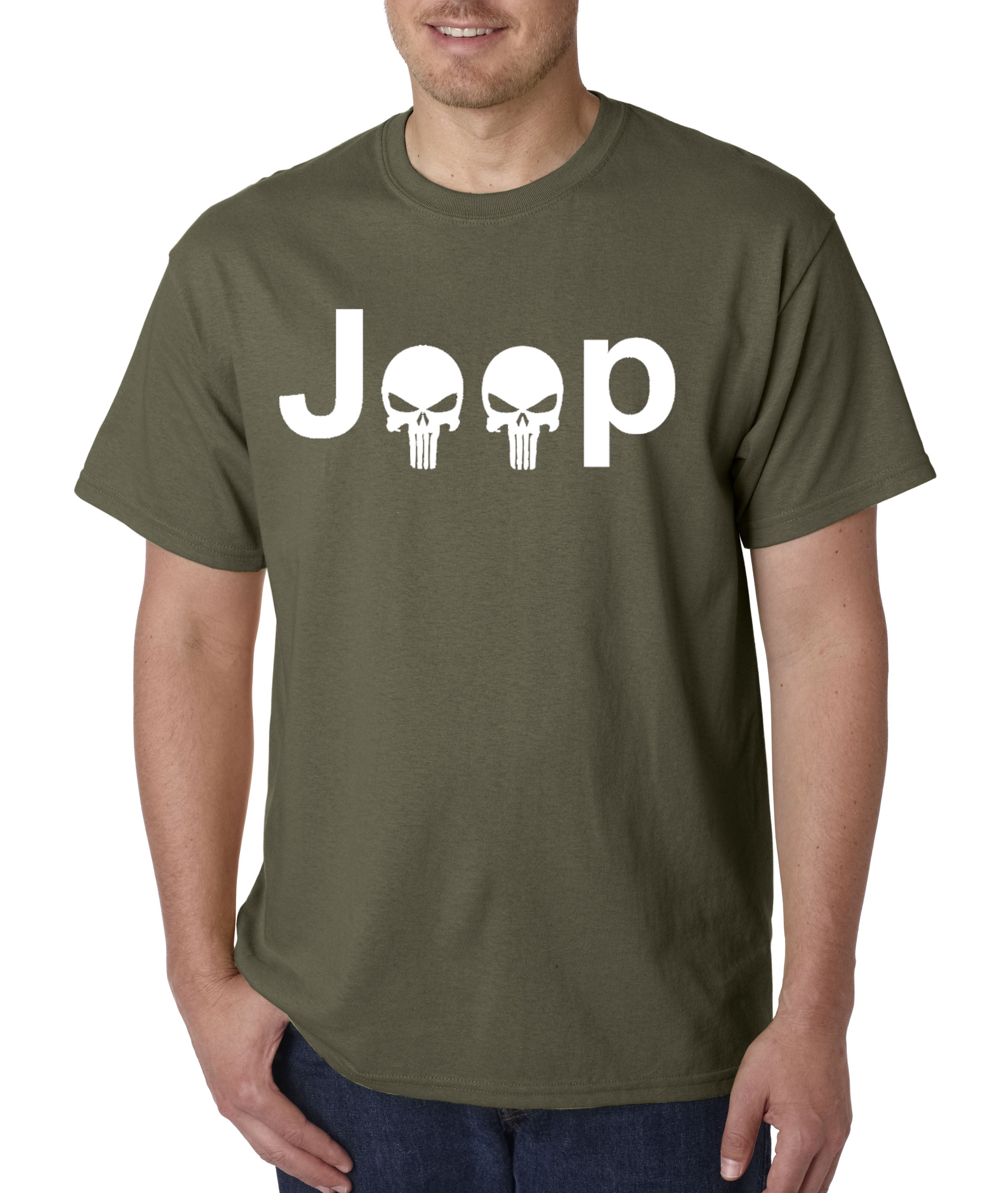 606 - Unisex T-Shirt Jeep Logo Skulls - Walmart.com