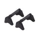 thumbnail image 3 of 2 barras de flexiones de madera con asas resistentes para ejercicios en el suelo. Soportes paralelos. Negro S, 3 of 9