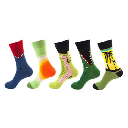 

ZHAGHMIN Men S Socks 5 Pairs Women Socks Print Socks Gifts Cotton Long Socks For Women Novelty Funky Cute Socks Aroma Socks Girls Socks Age 5 Athletic Socks Colorful Socks Good Hew Socks Women