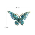 thumbnail image 4 of Milageto Butterfly Brooch Creative Shiny Costume Props Suit Pin for Shirts Tuxedo Hat Blue, 4 of 8