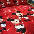 100 Cotton Kids Reversible Printing Mickey Mouse Couples Duvet Cover