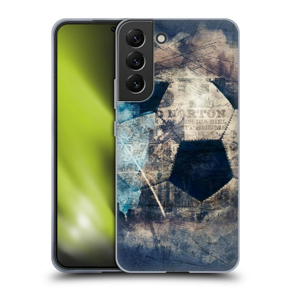Head Case Designs Officially Licensed Simone Gatterwe Vintage And Steampunk Grunge Soccer Soft Gel Case Compatible with Samsung Galaxy S22 5G