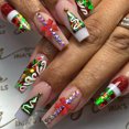 thumbnail image 4 of Kokovifyves Nail Care Christmas Nail Tips Finished Wearable Nails Christmas False Nails Wearable Nail Patches, 4 of 8