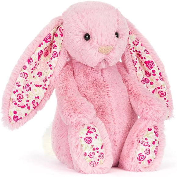 Jellycat Blushkin Blossom Luxe Bunny Plush Toy Great Gift for Kids and Adult