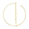 thumbnail image 2 of 14k Yellow Gold Tassel With End Beads Earrings Jacket Earring Jacket for Women, 2 of 2