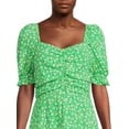 thumbnail image 4 of No Boundaries Juniors’ Puff Sleeve Dress, 4 of 5