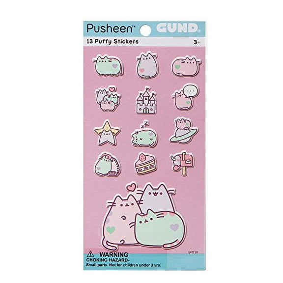 Enesco ENS-4060082-C Pusheen Pastel 13-Piece Puffy Sticker Set