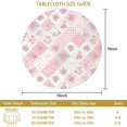thumbnail image 3 of Pioneer Flower Floral Print Pattern Round Tablecloth 60 X 60 Inch, Wrinkle Resistant Wipeable Table Cloth for Kitchen Dining Picnic Patio Party, 3 of 6