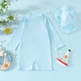 thumbnail image 4 of Zshosam Baby Boy Long Sleeve Swimsuit with Hat Boys one Piece Swimsuit Zipper Rash Guard Kids Long Sleeve Bathing Suits UPF 50+ Sun Protection Swimwear Size 3 6 Months,(Blue 3-6 Months), 4 of 4