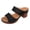 Black, variant on Womens Platform Chunky Block High Heels Dress Slides Sandals Boho Beach Summer Casual Leather Fish Mouth Open Toe Slip on Heeled Slippers for Ladies 2026 Khaki Size 6