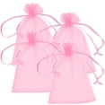 thumbnail image 2 of Bolsa de Organza con Cordón PouchyPink 4Pzas Rosa 5x7cm Tela Bolsa Organza., 2 of 2