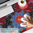 thumbnail image 2 of Long Mouse Pads for Desk,Pioneer Flower Floral Print Pattern Desk Mats on Top Of Desks, Desk Mouse Pad Extra Large with 3mm Non-Slip Base and Stitched Edge for Gaming,Office,Work,Home 47.3"x23.6", 2 of 6