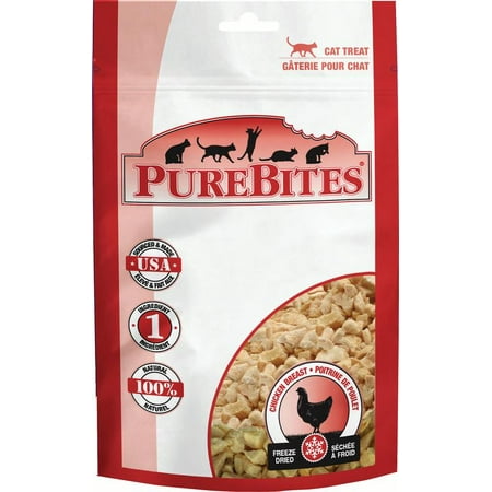 PureBites Chicken Breast Cat Treats, 0.60-Ounce Multi-Colored
