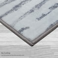 thumbnail image 5 of Washable Skid-Resistant Runner Rug Geometric Grey 24" x 60", 5 of 9