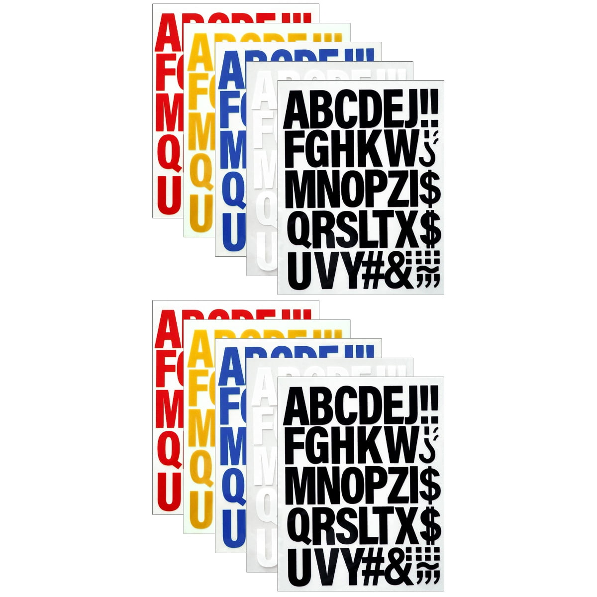 unbranded 10 Pcs  Crafting Iron On Letters English Letter Patches Clothing Iron On Letters DIY Clothing Letters Decors
