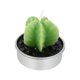 thumbnail image 2 of 6 unids/set plantas verdes artificiales cactus vela ornamento cumpleaños Festival Fiesta 3 # forma de la hoja, 2 of 5