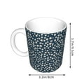 thumbnail image 2 of Yiaed Small White Flowers Print Ceramics Coffee,Large Handle Design,Extra Large Tea and Coffee Cup for Office and Home Mugs, 2 of 6
