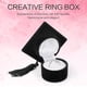 thumbnail image 3 of Caja para anillos de terciopelo negro, 2 uds., pendientes, colgantes, joyería para boda, compromiso y día de San Valentín Rojo Verde, 3 of 5