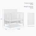 thumbnail image 4 of Dream On Me Ava 4-in-1 Convertible Mini Crib, White, 4 of 10