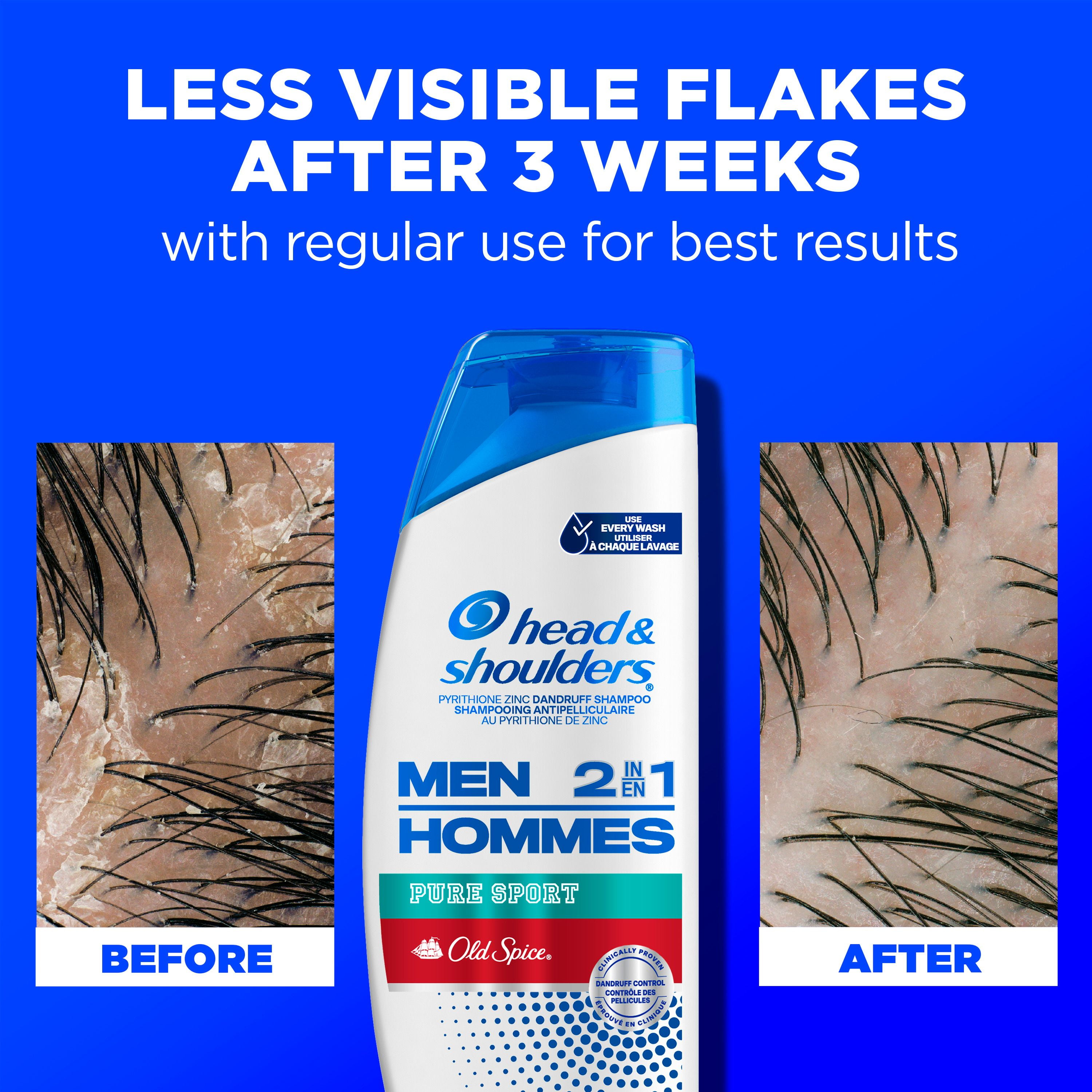 Shampooing et revitalisant 2 en 1 Head & Shoulders Old Spice Pure Sport POUR HOMMES