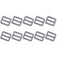 thumbnail image 3 of 10 Uds. Sujetadores de hebilla ajustables deslizador de correas de acero inoxidable 316 para correas de collares, 3 of 5