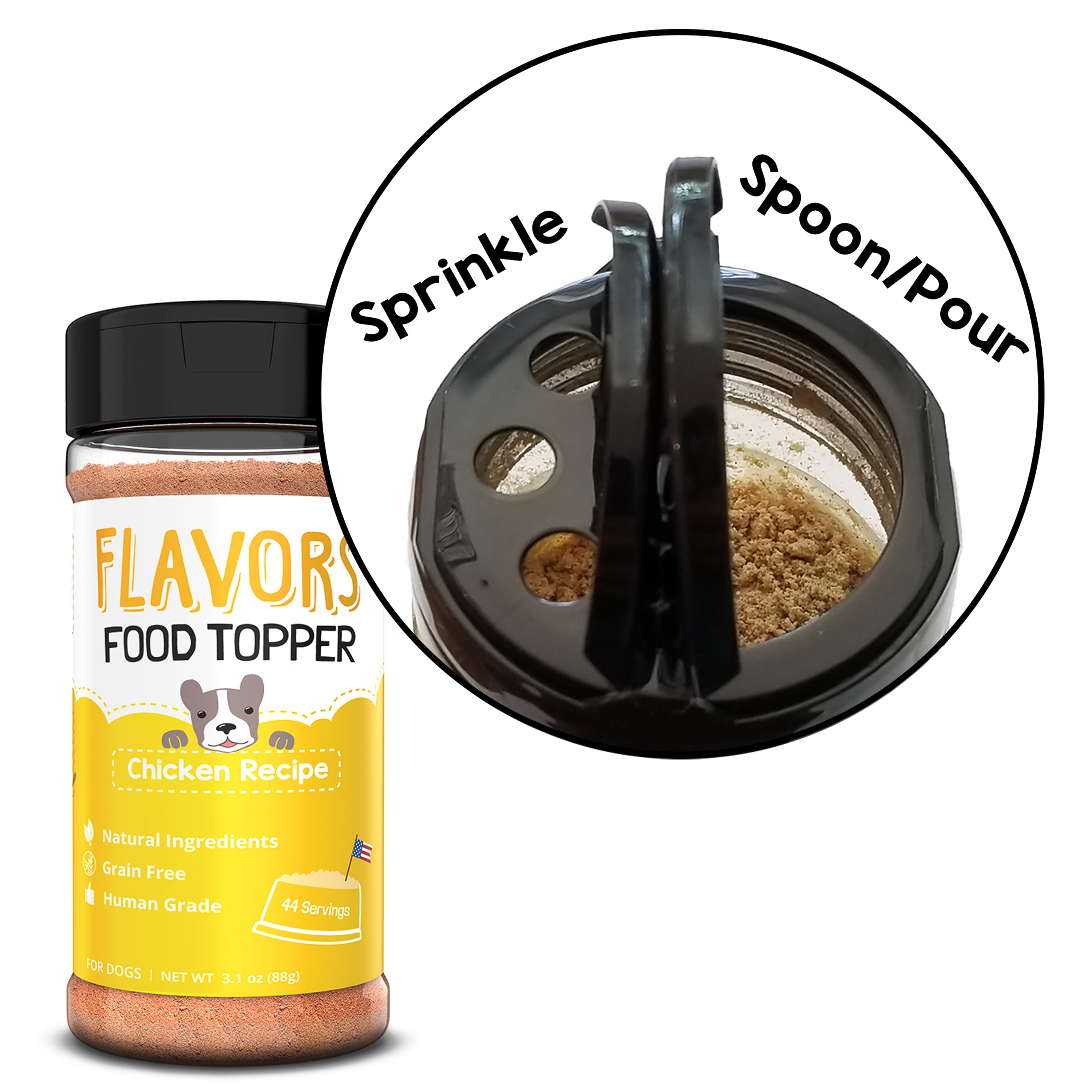 FLAVORS by Beaumont Basics Food Topper for Dogs, Chicken Recipe, 6 oz