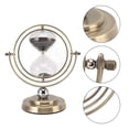 thumbnail image 1 of RELOJ DE DE METAL MODERNO, Sinconización Precisa, Decoración del Hogar, Color Bronce Para Oficina y Dormitorio, 1 of 7