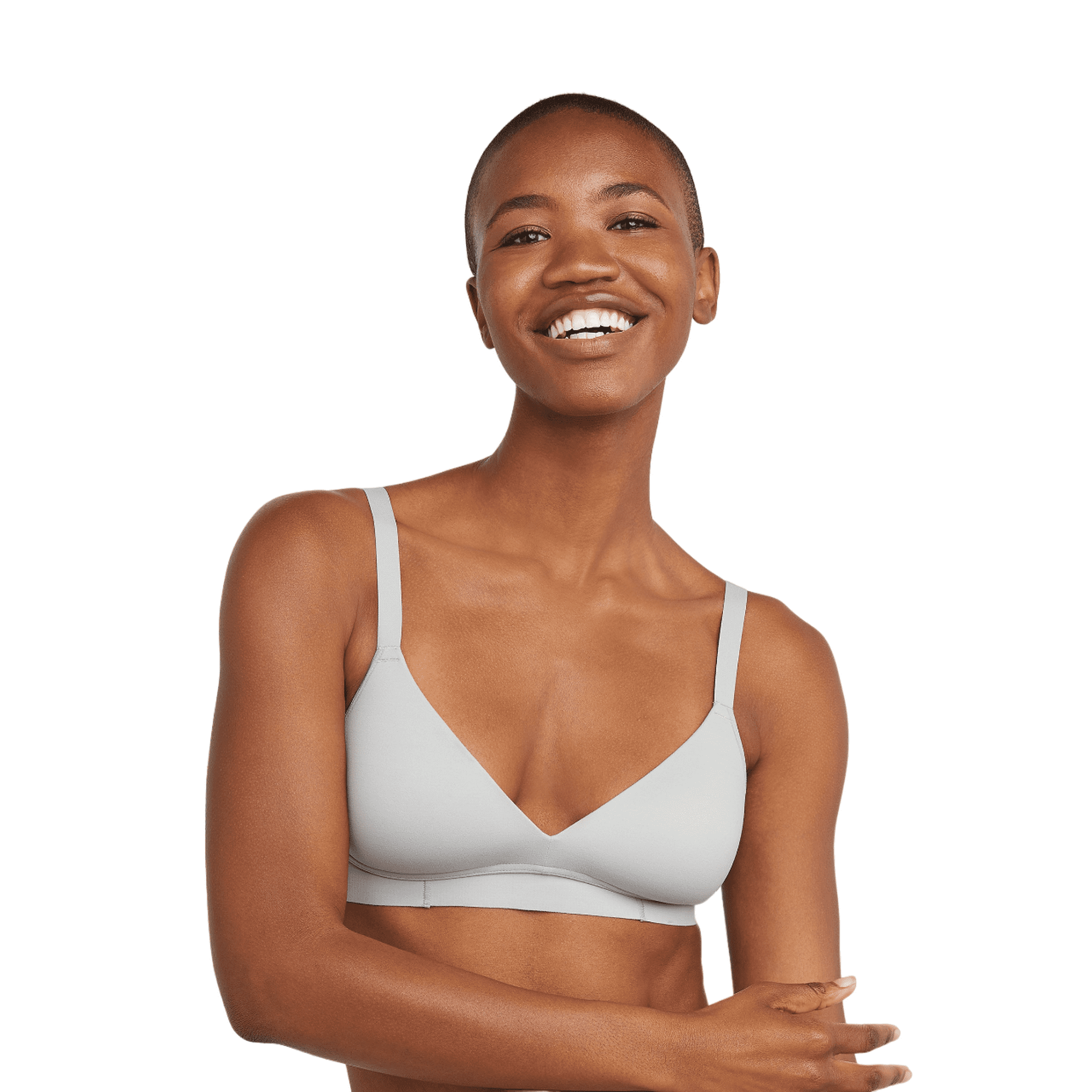 Hanes Womens Easy Comfort Moisture Wicking Pullover Bralette L Silver Shadow Walmart