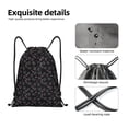 thumbnail image 3 of Yiaed Cool Skull Love Print Drawstring Bags Drawstring Backpack Bulk String Back Pack Gym Sport Bag-Medium, 3 of 5