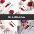 TUIBELYN Wooden Knitting Spool Loom Needle Weaving Crafts Toy Tower DIY