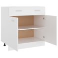thumbnail image 2 of vidaXL Drawer Bottom Cabinet White Engineered wood Drawer Bottom Cabinet, 2 of 10