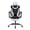 Black White, variant on Kumix Gaming Chair with Footrest, High Back Gaming Chairs PVC Leather Ergonomic Office Gamer Chair Headrest Lumbar Support Racing Style Video Gaming Chair (Black White)