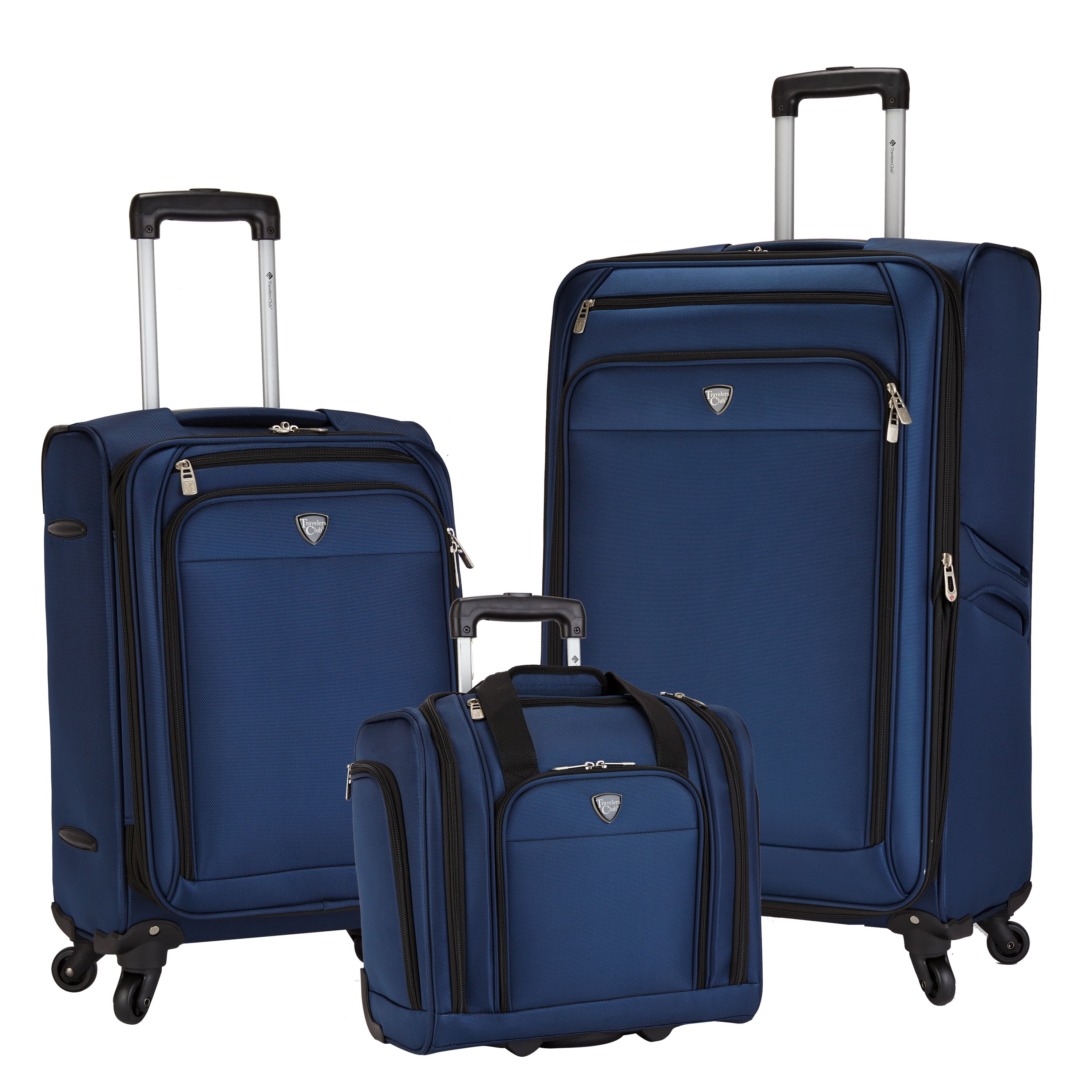 Travelers Club 3 pc. ballistic softside spinner luggage set
