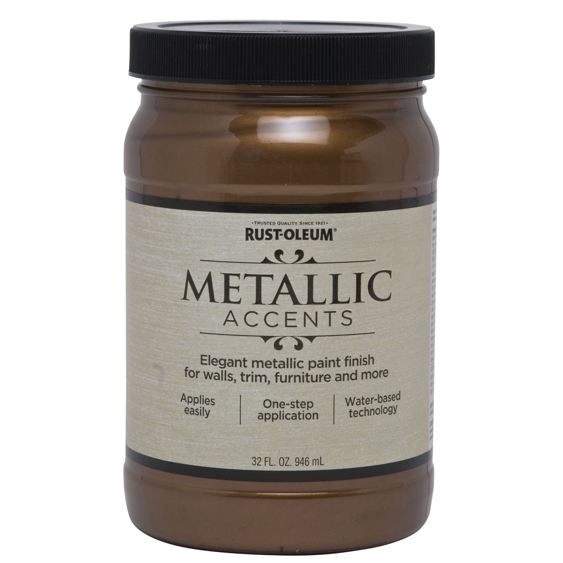 2 Pack, Bronze Medal, Rust-Oleum Metallic Accents Paint- 253538, Quart