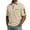 Khaki, variant on Domzest Mens Polo Shirt Big and Tall Quarter Zip Lapel Collar Short Sleeve T Shirt 2026 Casual Stylish Grid Textured Golf Shirt Khaki 3XL