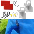 thumbnail image 1 of Soporte de fijación para tuberías de piscina, soporte para manguera de agua subterránea con brida gris, 1 of 7