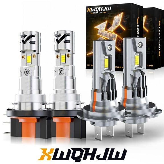 FOR Freightliner Sprinter 3500 2019 4X LED Hi/Lo Beam Headlight H7 H15 Bulbs 6500K White A  