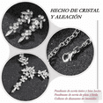 thumbnail image 2 of Conjunto De Joyas Glamuroso Collar Y Pendientes Blanco Malubero Malu1700, 2 of 3