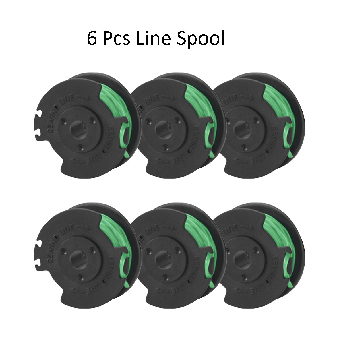 6 Pcs String Trimmer Spools for HOMELITE For SCOTTS Trimmer Spool