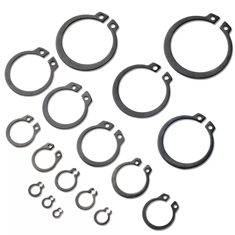 CIRCLE- 300 Pieces External Snap Ring Assortment Kit Set Circlip 18 Sizes Retaining Ring