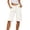 White, variant on LEKWK Bermuda Jean Shorts for Women Knee Length High Waisted Casual Denim Shorts Drawstring Side Tie Long Jorts with Pockets Summer Fashion Daily Streetwear