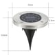 thumbnail image 3 of Lámpara de tierra para césped impermeable con luz solar enterrada 12X 12 LED (blanco cálido), 3 of 5