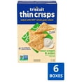 Triscuit Thin Crisps Sour OIF8 Cream & Onion Whole Grain Wheat Crackers