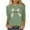 Mint Green, variant on Fartey Womens 2025 Happy Easter Shirts Plus Size 3/4 Sleeve Crew Neck Tunic Tops Fashion Cute Graphic Tees Dressy Casual Holiday T Shirts Black S-5XL